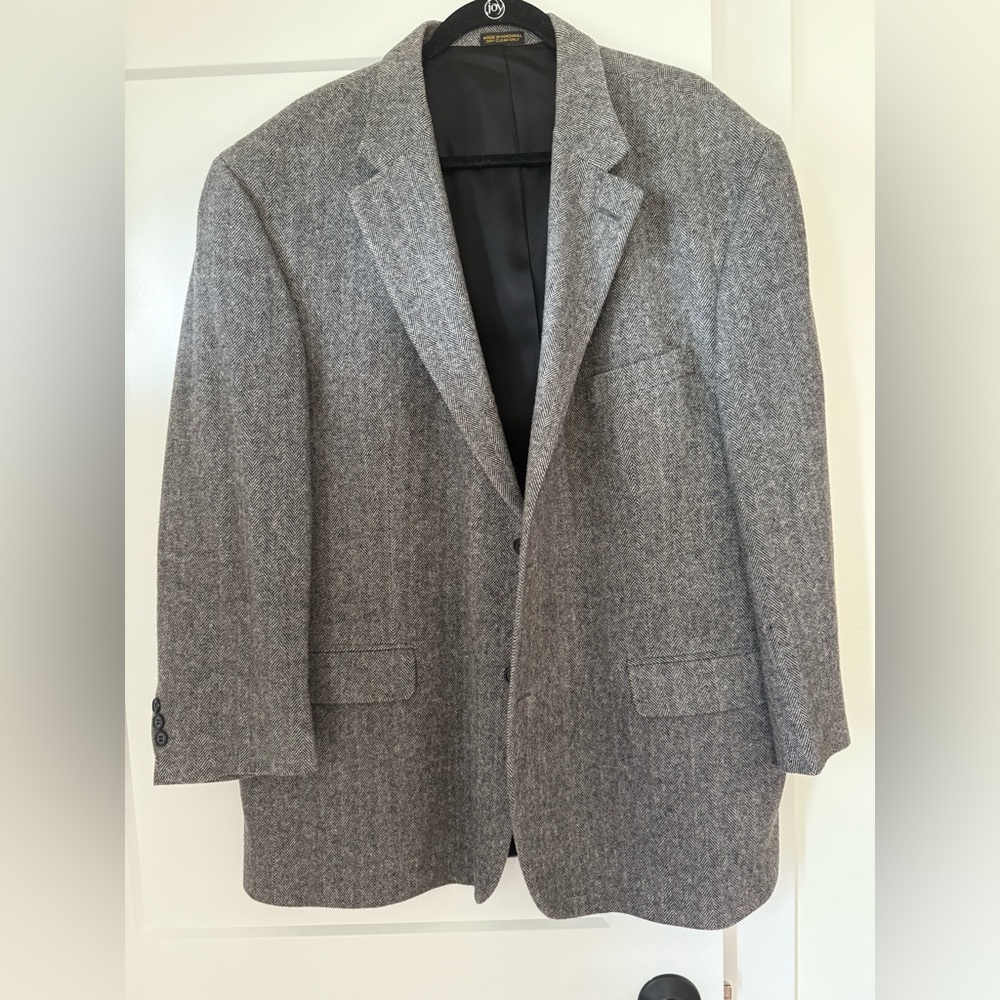 Gently Use Gray Wool Men's Blazer by Geoffrey Beene Size 50 R